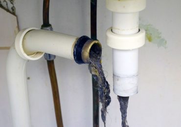 Clogged sink pipe. Unclog a drain from hairs and other stuff.