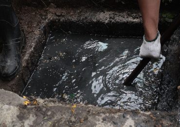 dirty drain pipe cleaning.  Drain cleaning - unclogging services